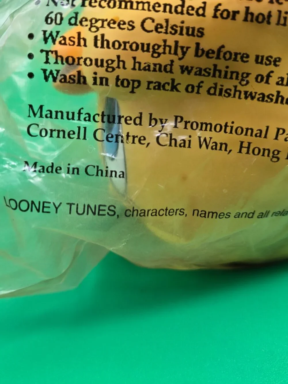 1992 Vintage Looney Tunes 3D Tweety Bird Cup/Mug in Plastic KFC Promotional
